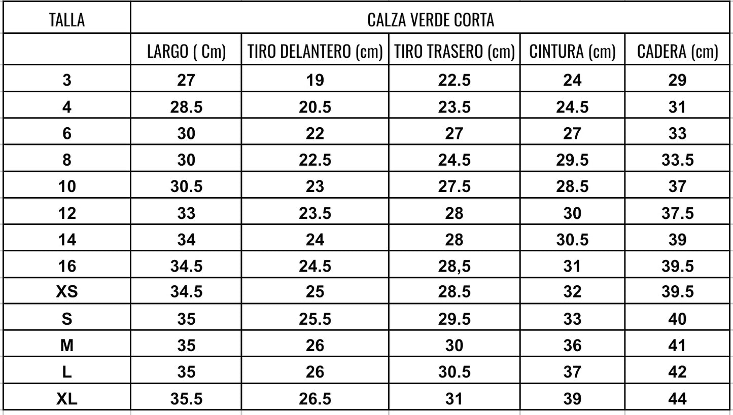 Calza Verde Corta