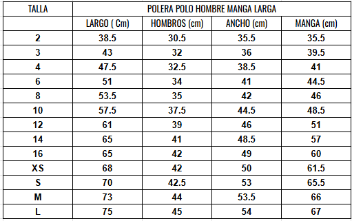 C.P.V Polera Gimnasia Hombre manga larga