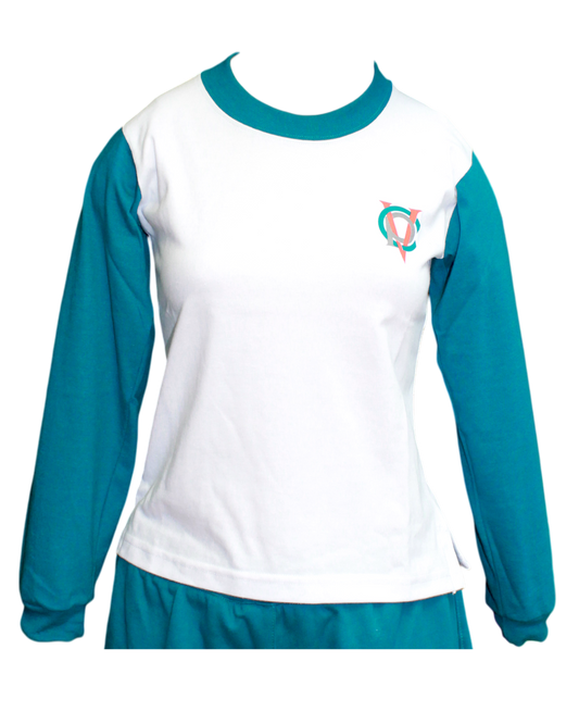 C.P.V Polera Gimnasia Mujer manga larga