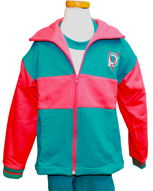 CPV Polerón Verde/Rojo Hombre