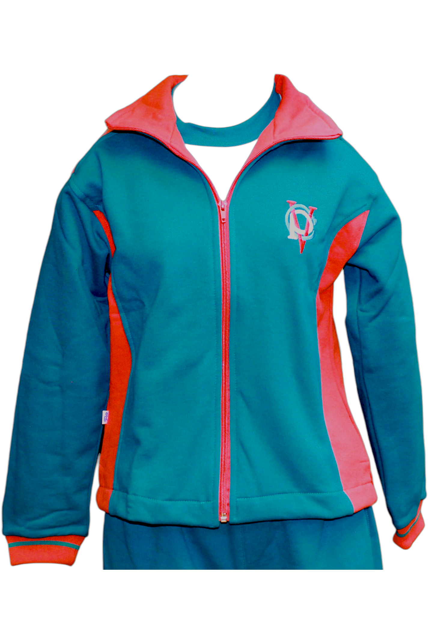 CPV Polerón Verde/Rojo Mujer