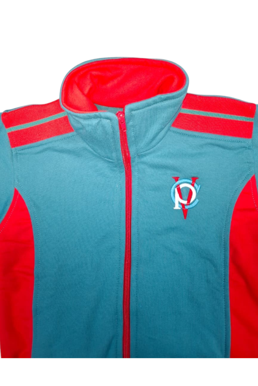 CPV Polerón Verde/Rojo Mujer