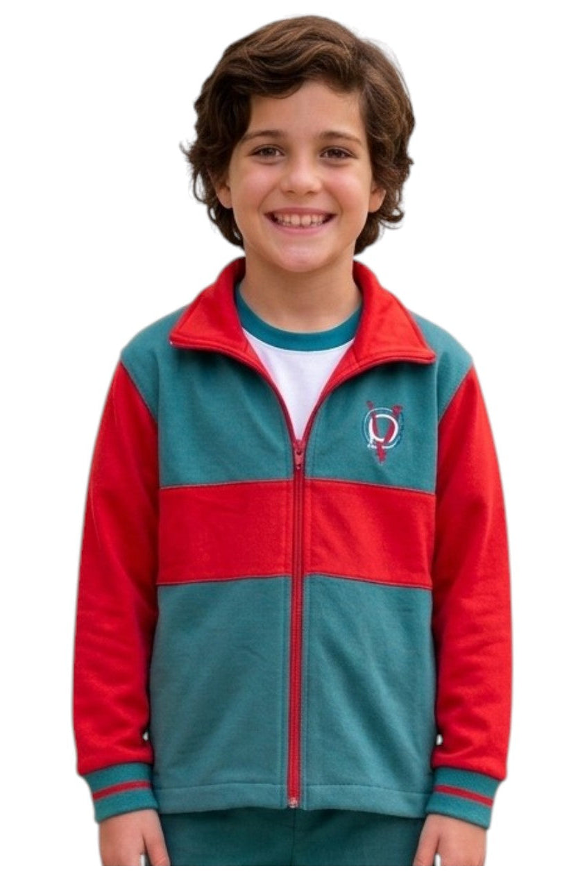 CPV Polerón Verde/Rojo Hombre